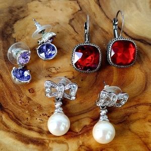 Red White and Blue Earrings Bundle